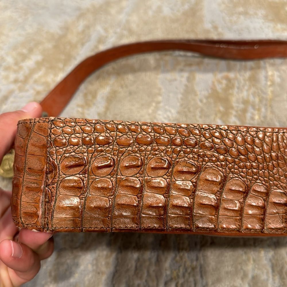 VTG Brahmin alligator skin light brown shoulder bag in amazing condition for age - Picture 6 of 16